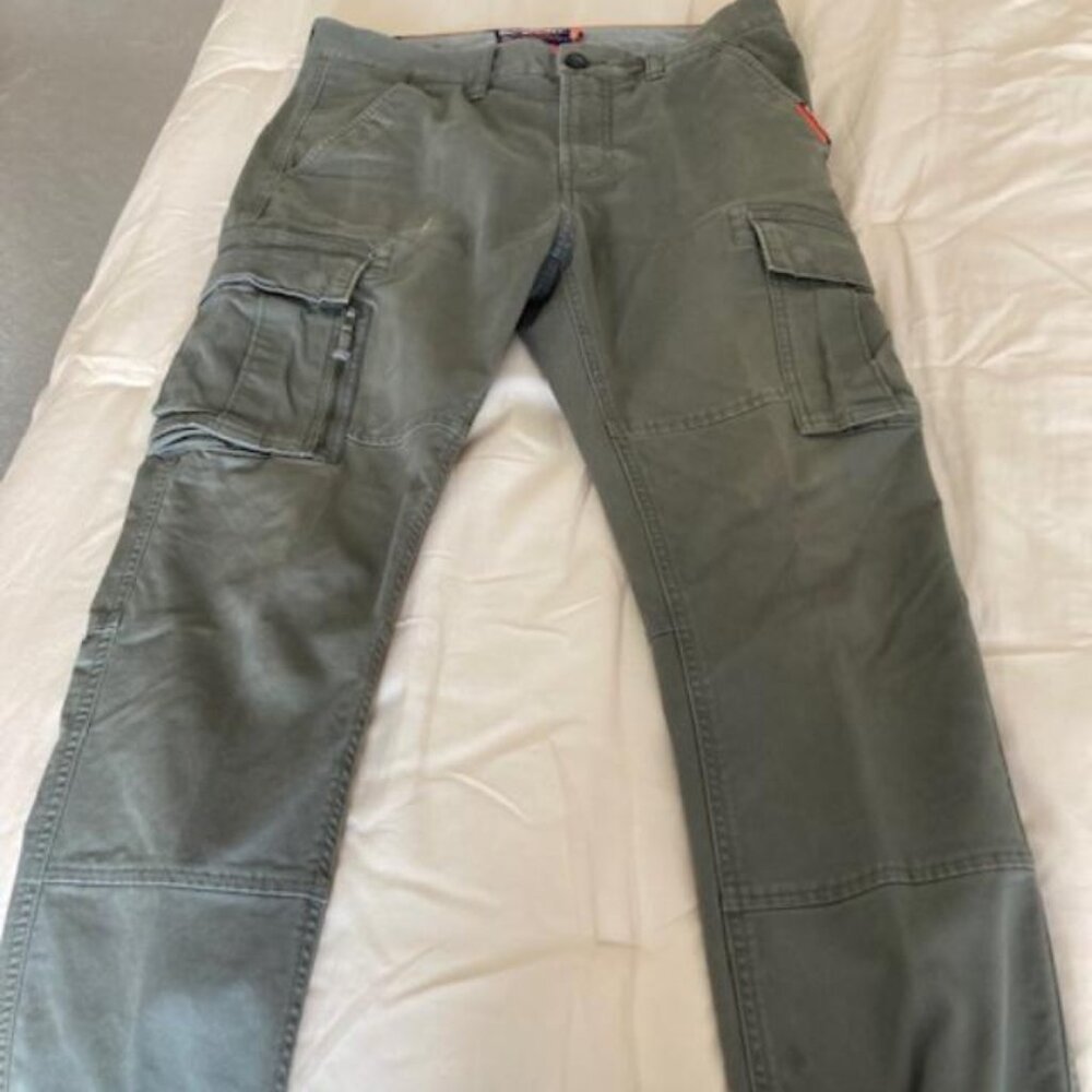 Men's SUPERDRY Army Green Cargo Pants